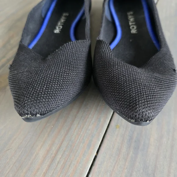 Rothys the point black ballerina flats size 8 - Picture 4 of 10